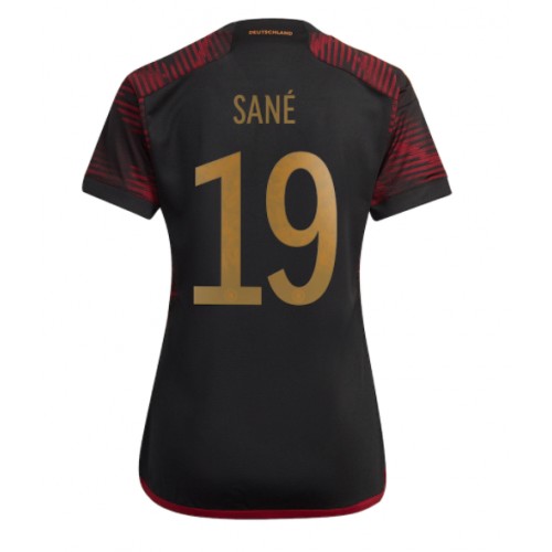 Fotballdrakt Dame Tyskland Leroy Sane #19 Bortedrakt VM 2022 Kortermet